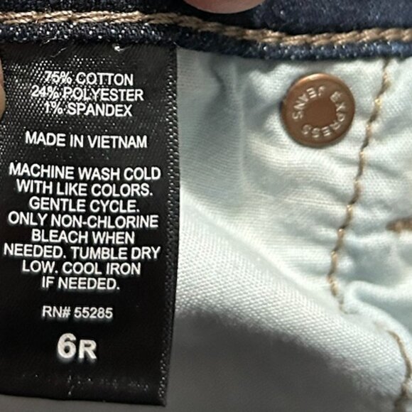 Express Mia Mid Rise Slim Flare Jeans Women's Size 6R - Picture 10 of 10